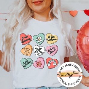 Cute Positive Heart T-Shirt